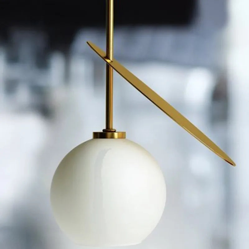 DecorBites™ Cherry Glass Pendant Lights: Nordic Red/White Lamp for Home Decor & Lighting