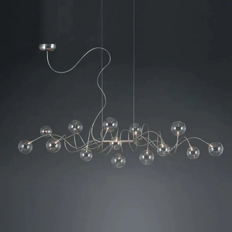 DecorBites™ LED Glass Pendant Chandelier for Living Room Dining Bedroom Cafe