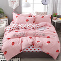 DecorBites™ Cartoon Lattice Floral Geometric Pattern Bedding Set