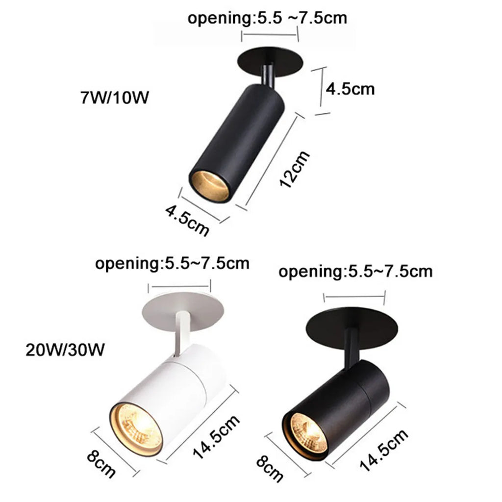 DecorBites™ LED Recessed Ceiling Lights 7W-30W 3000K-6000K for Kitchen Shop Ceiling