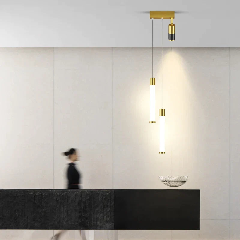DecorBites™ Golden Pendant Chandelier for Bedroom & Living Room Décor