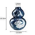 DecorBites™ Blue Porcelain Vase: Flowers and Birds Pattern Table Decor Floral Vases Room Aesthetic