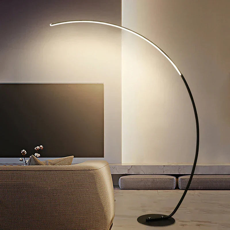 DecorBites™ Arc Floor Lamp: RGB Indoor Lighting for Dining & Living Room Decor