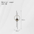 DecorBites™ LED Wall Lights: Elegant Minimalist Sconce with 3 Dimming Modes