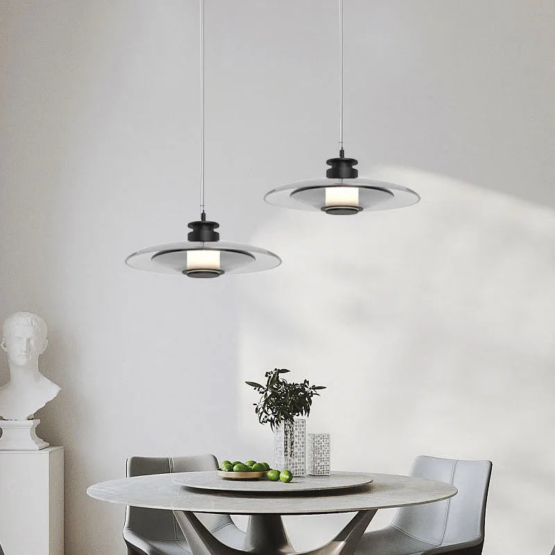 DecorBites™ Glass Wall Lamp: Nordic Minimalist LED for Dining, Living, Bedroom
