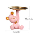 DecorBites™ Bear House Entry Tray Keys Receiver Storage Figurines