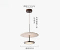 DecorBites™ Black Stone Pendant LED Chandelier for Elegant Home Décor