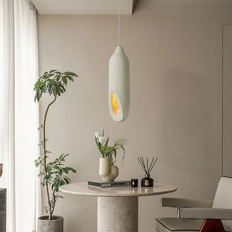DecorBites™ Cement Handmade Led Chandelier for Living Room, Bedroom Decor Lighting