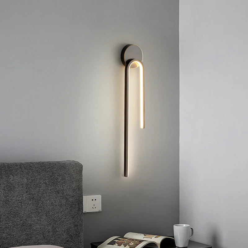 DecorBites™ Black Gold LED Wall Lamp Modern Minimalism Indoor Home Decor Fixture