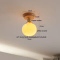 DecorBites™ Amber Glass LED Ceiling Lights Modern Decoration for Home Porch Restaurant
