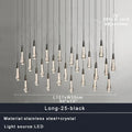 DecorBites™ Crystal Ceiling Pendant Lights for Dining Room, Luxury Designer Foyer Decor Lighting
