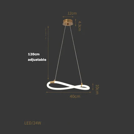 DecorBites™ Lines Chandelier: Modern Designer Lighting for Living Room, Dining, and Bar