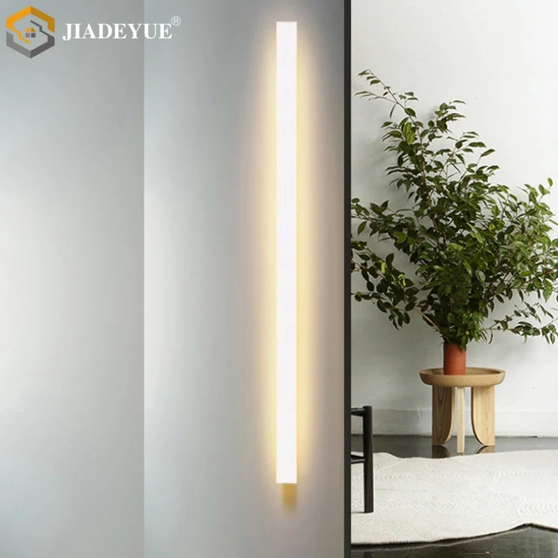 DecorBites™ LED Waterproof Garden Wall Lamp, White Strip, Outdoor IP65 Lighting