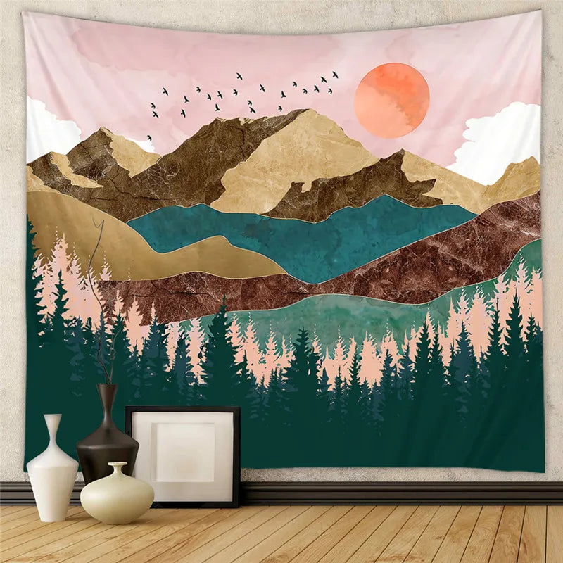 DecorBites™ Bohemian Decorative Tapestry Yoga Mat Sofa Blanket