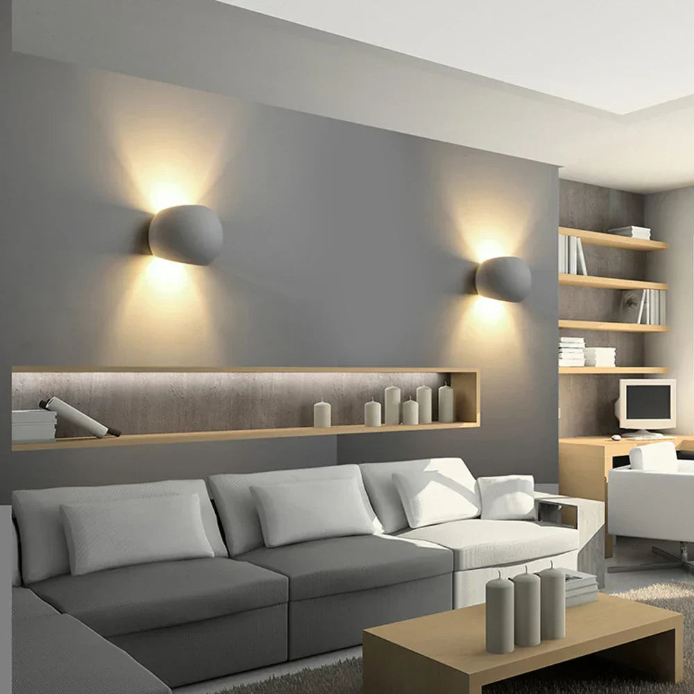 DecorBites™ 5W LED Gypsum Wall Lamp for Bedroom, Living Room, and Kitchen Lighting