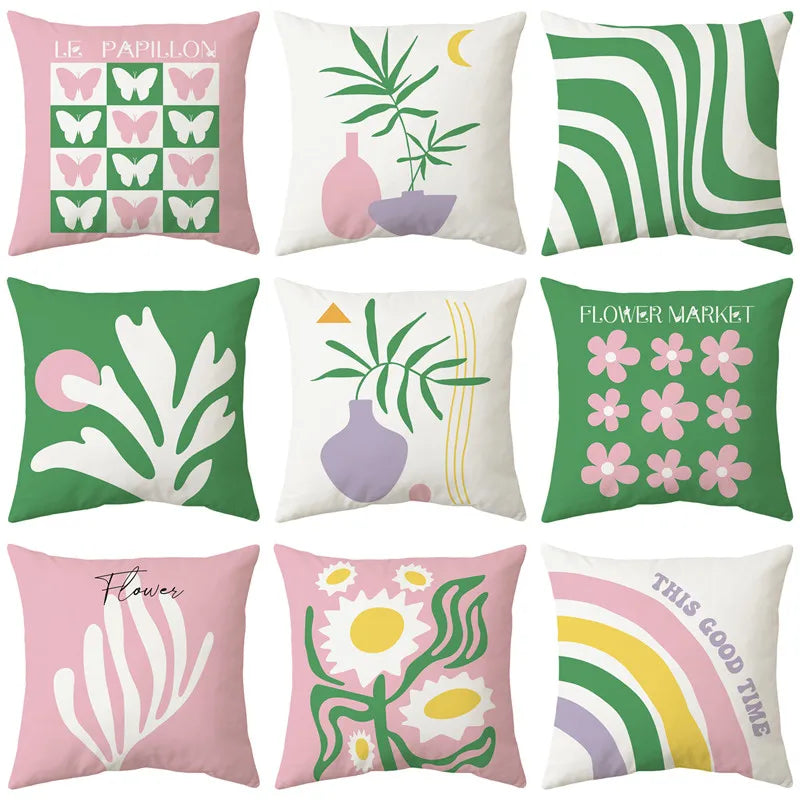 DecorBites™ Butterfly Pillowcase 45x45cm Modern Simple Design for Home Office Decor