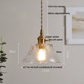 DecorBites™ Clear Glass Wire Pendant Light Fixture Nordic Modern Hanging Lamp