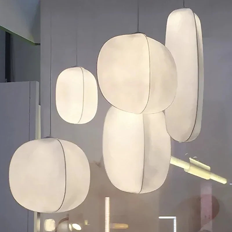 DecorBites™ Japanese Silk Pendant Lights for Wabi Sabi Nordic Chandeliers and Home Decoration