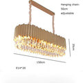 DecorBites™ Crystal Water Droplet Pendant Lights, Dimmable Luxury LED Dining Room Fixture