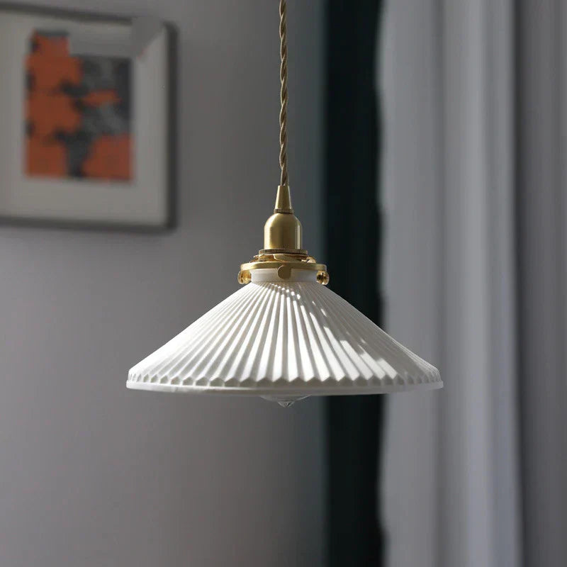 DecorBites™ Ceramic LED Pendant Light: Japanese Style, Nordic Design, Modern Living Room Hanging Lamp