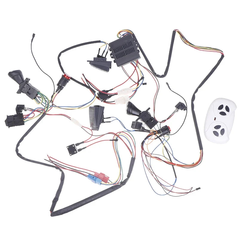 Children Electric Car DIY Modified Wires and Switch Kit with 2.4g