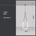 DecorBites™ Art Deco Gold Black LED Designer Pendant Light for Dinning Room
