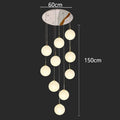 DecorBites™ Crystal Chandelier Stair Pendant Light Modern Interior Lighting for Living Room