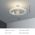 DecorBites™ LED Chandelier for Boy's Room with Remote Control and Modern Design