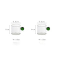 DecorBites™ Glass Espresso Cups Set with Saucers, Handle, 110ml - Table Decor and More