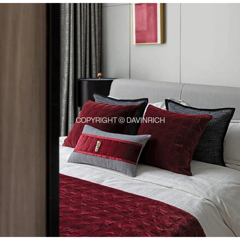 DecorBites™ Luxe Linen Blend Cushion Covers 50x50cm Square Pillow Case Set