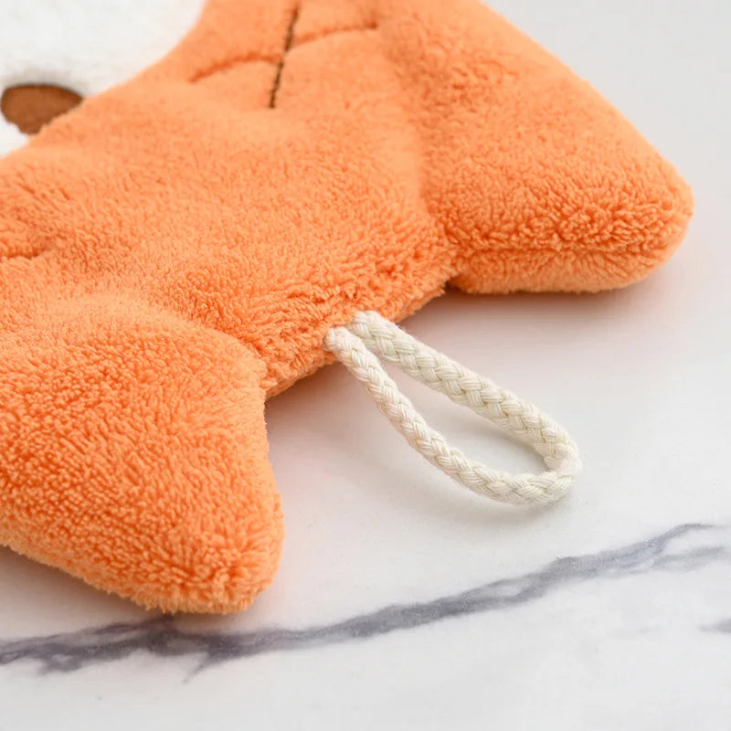 DecorBites™ Elephant Hippo Microfiber Children's Hand Towel
