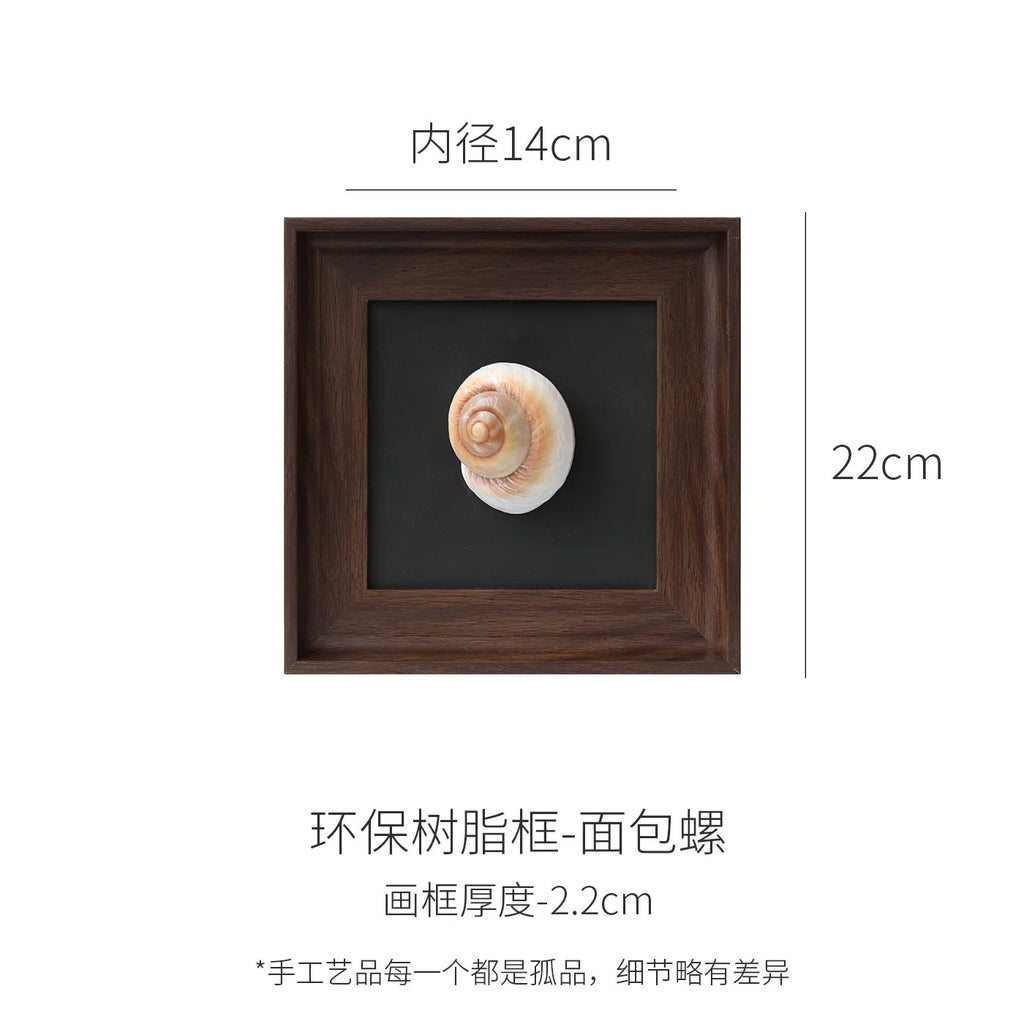 DecorBites™ Conch Shell Decorative Painting Frame Pendant Wall Ornaments