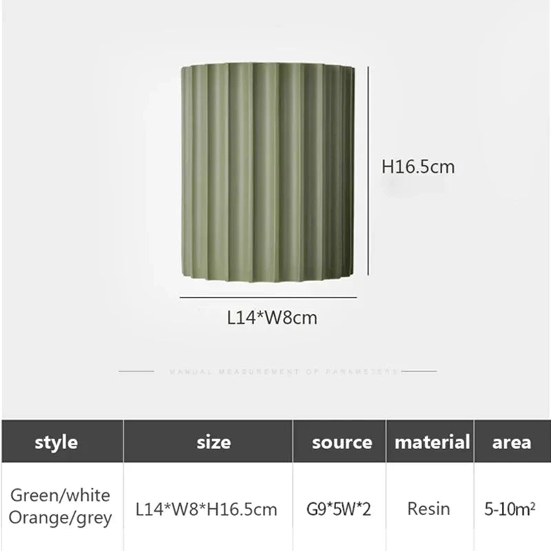 DecorBites™ LED Resin Wall Sconces Minimalist Illumination for Entryway Living Bedroom