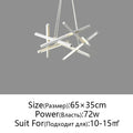 DecorBites™ LED Chandelier Remote Control Ceiling Pendant Light for Living Room, Dining Room, Bedroom