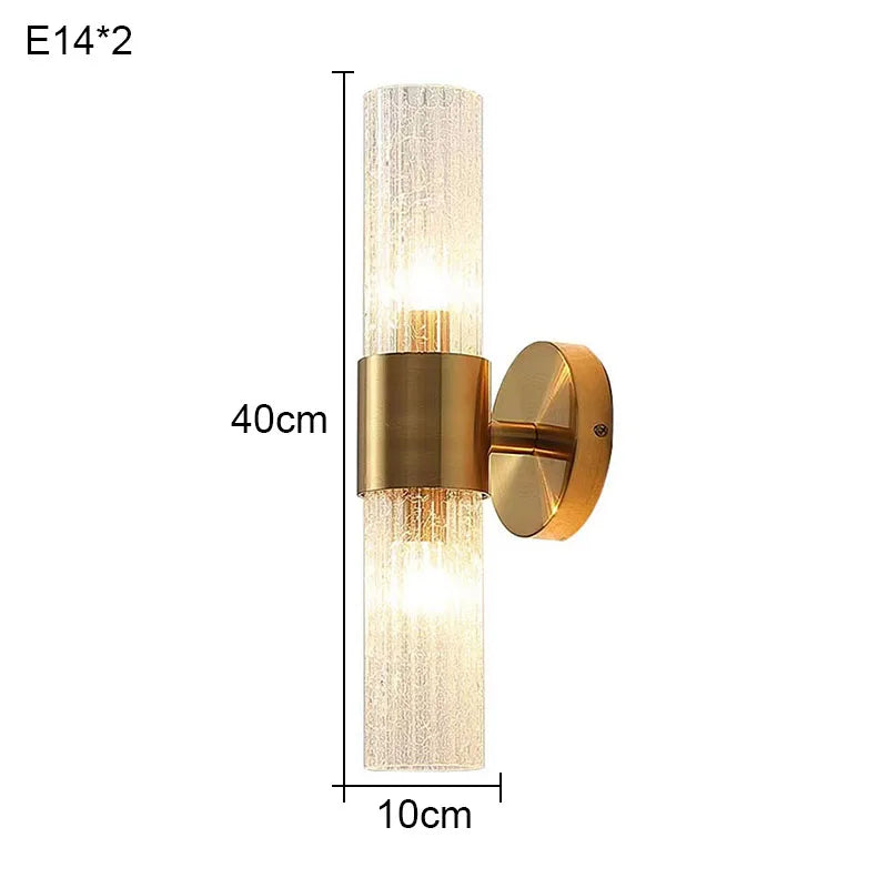 DecorBites™ Crystal Wall Lamp for Bedroom, Hotel, Living Room: Luxury Lighting for Home