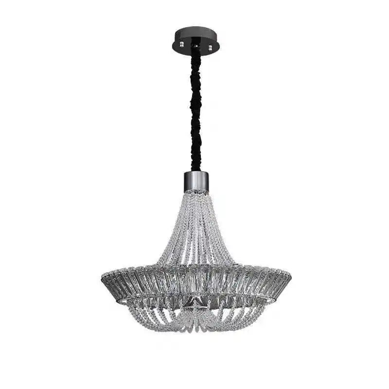 DecorBites™ Crystal Chandelier Chrome/Gold for Elegant Lighting in Living Room, Restaurant, Bedroom