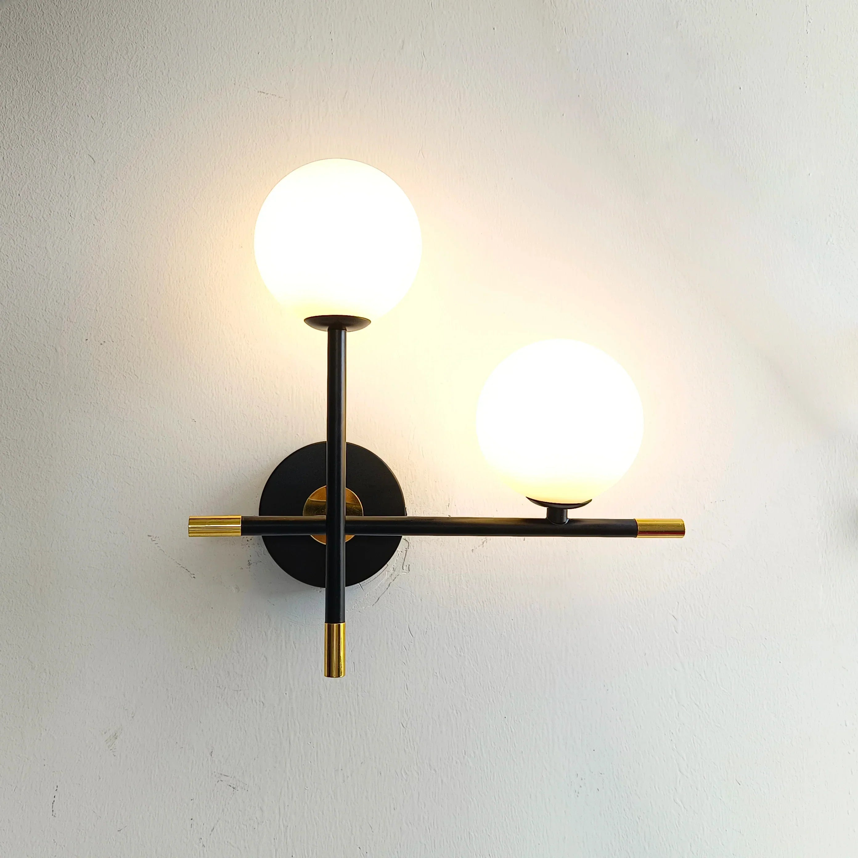 DecorBites™ LED Glass Ball Wall Lamp Modern Living Bedroom Lighting Fixture
