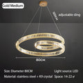 DecorBites™ Crystal Chandelier LED Light Fixture, Luxury Decor Hanging Lamp, Modern Home Lighting