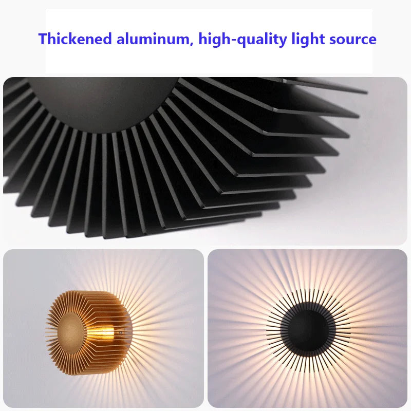 DecorBites™ Elegant Aluminum Wall Sconce for Hotel Living Room Bedroom Decor