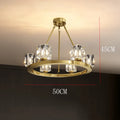 DecorBites™ Crystal Chandelier for Living and Dining Room Lighting
