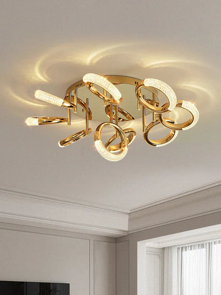 DecorBites™ Circle Ring LED Ceiling Light - Modern Minimalist Luxury Acrylic Bedroom Lighting Fixtures