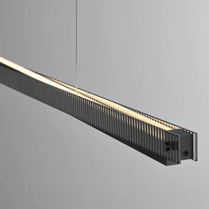 DecorBites™ Bar Shape Glass & Aluminum Chandelier: High-end Nordic Pendant Light for Luxury Ambiance