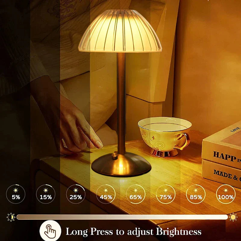 DecorBites™ Diamond Touch Sensor LED Table Lamp: Elegant Nordic Bedroom Decoration