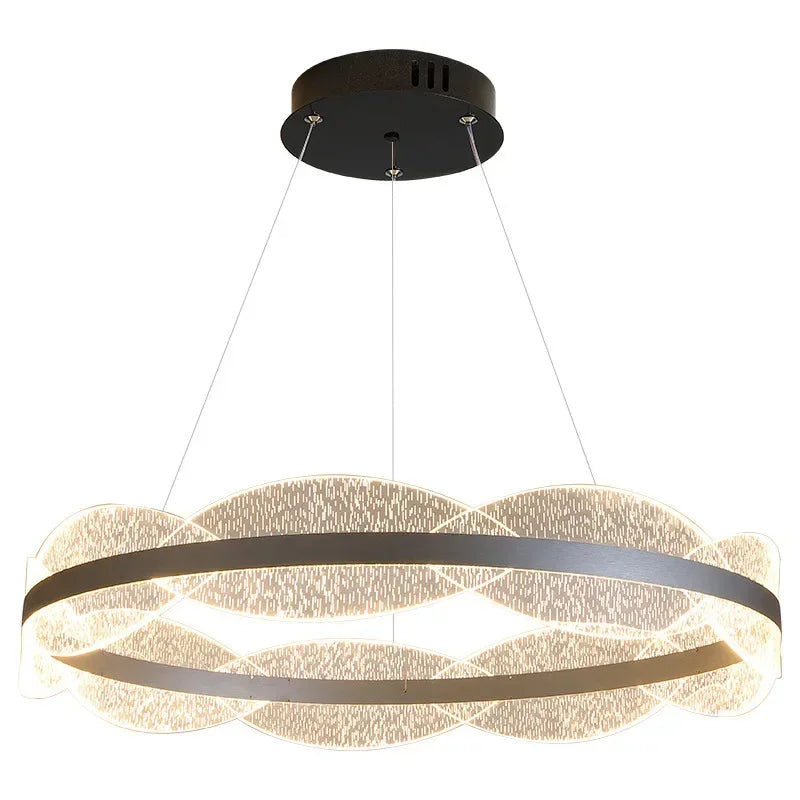 DecorBites™ Crystal Chandelier LED Pendant Light 2023 New Nordic Living Room Bedroom Decor
