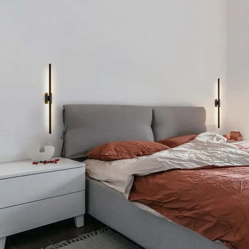DecorBites™ Brass Gold LED Sconce Wall Light - Modern Nordic Design