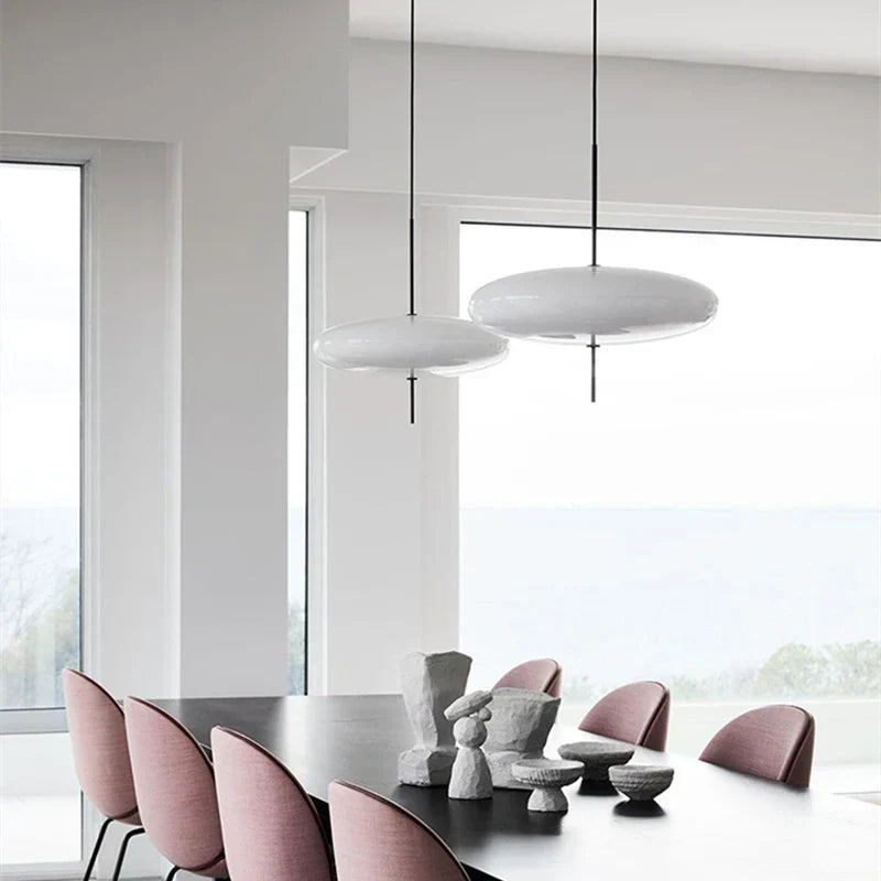 DecorBites™ Black Acrylic Pendant Light: Modern Italy Style for Kitchen, Dining Room, Hotel, Bar