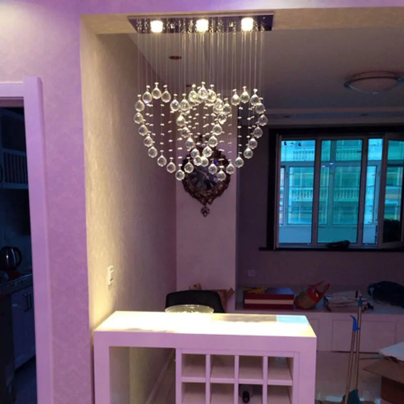 DecorBites™ Crystal Chandelier Table Lamp Set - Modern Minimalist Girl Bedroom & Dining Room