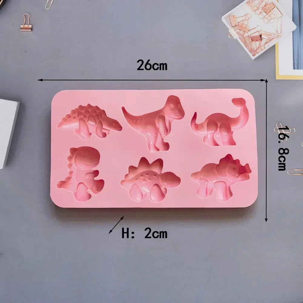 DecorBites™ Dino Silicone Cake Mold: Baking, Candy, Soap, Candle Making, Cupcake Decorating
