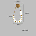 DecorBites™ Art Deco Glass LED Wall Sconce Black Gold Bedroom Corridor Lighting