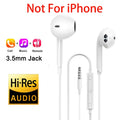Original In-Ear Headphones For Apple iPad iPhone 15 17 14 13 12 11 16 Pro Max Plus Type C Wired Earphones Laptops Tablet Earbuds